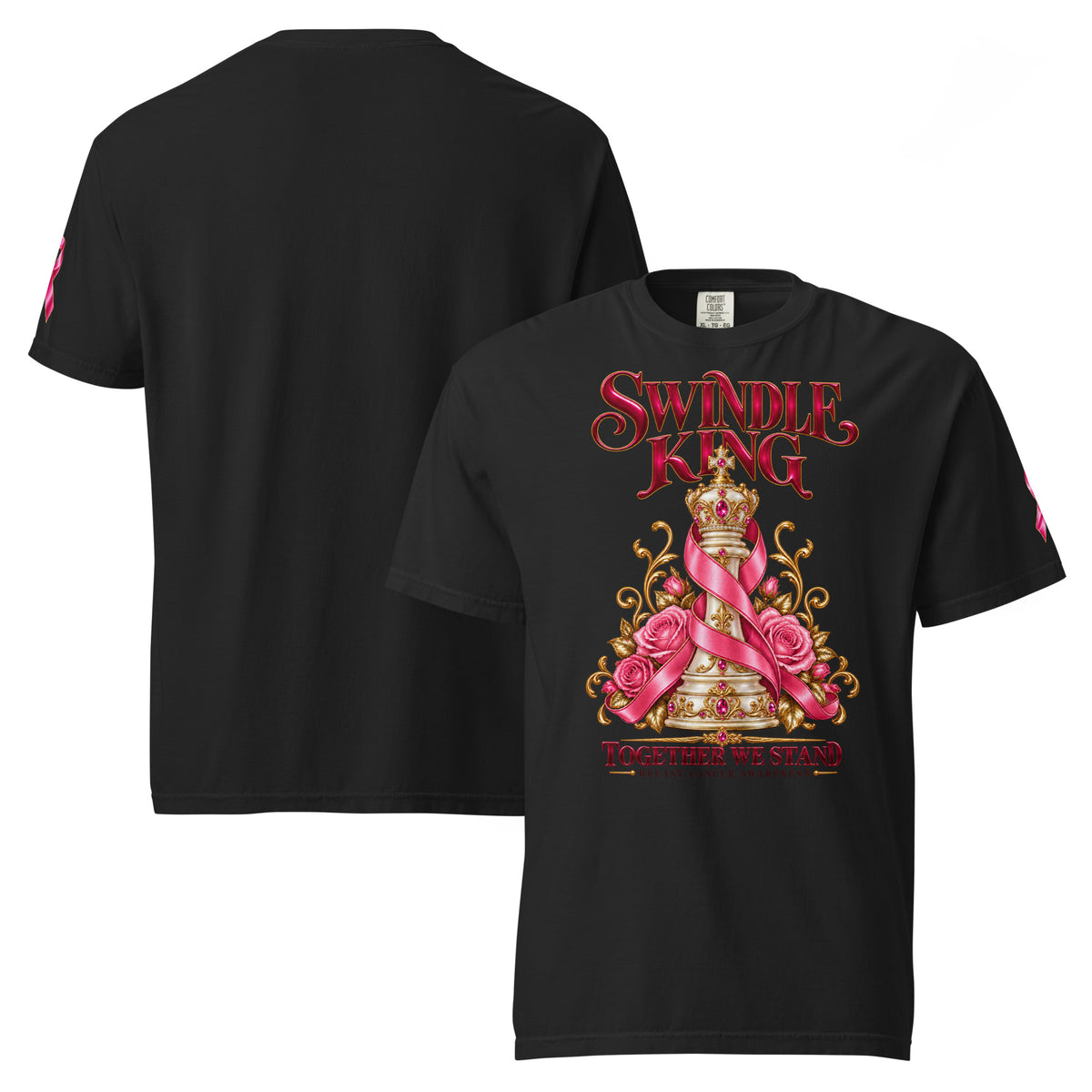 Swindle King Together We Stand awareness tee – black front